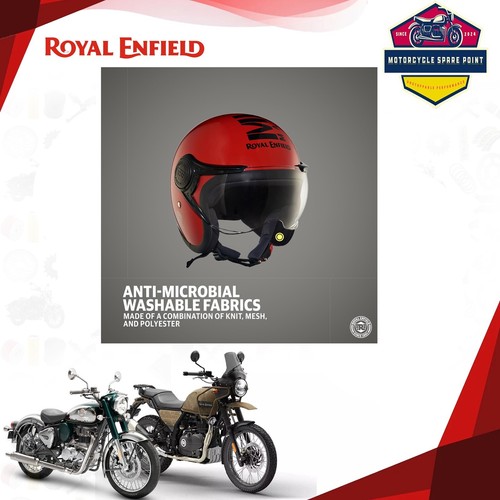 Genuine Royal Enfield ISI Certified Open Face Riding MLG Motorcycling Helmet - Picture 22 of 24