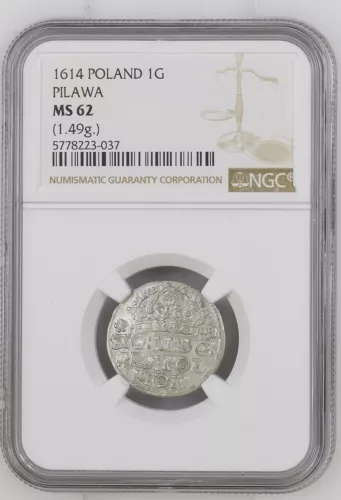 1614 Poland 1G PILAWA NGC MS 62 TOP-POP!!!