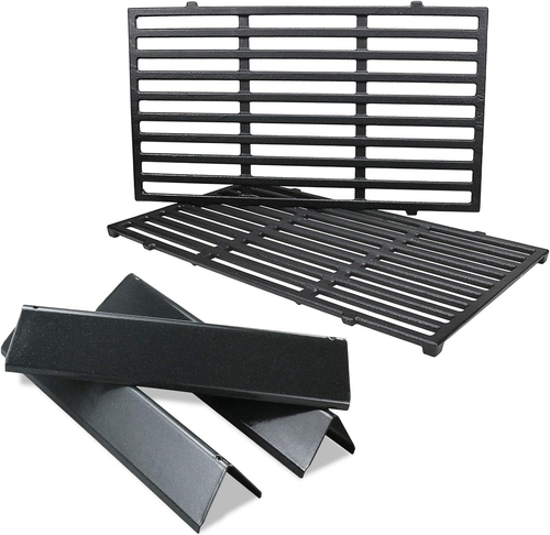17.5" Cooking Grates for Weber Spirit I & II 200 Series,with Front Control Knobs