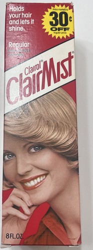 NEW VINTAGE Clairol CLAIRMIST Hairspray Regular Hold Original Formula 8 OZ. - Picture 2 of 4
