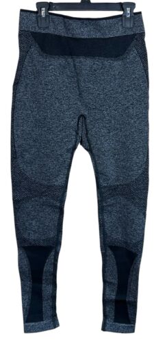 Zara Athleticz Running Leggings Yoga Workout Pants Gray Black Size M NWT