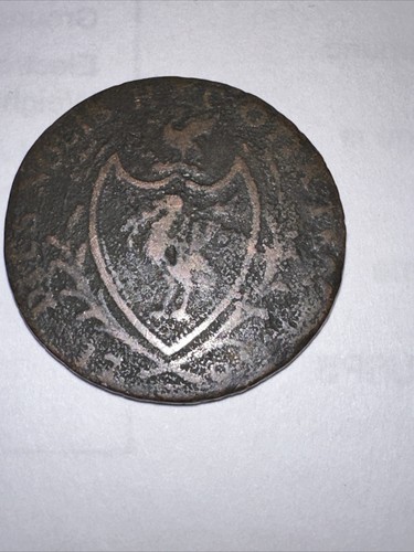 Original 1793 Liverpool Colonial Ship Halfpenny Trade Token - Picture 3 of 6