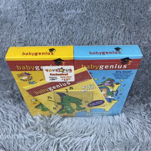 Baby Genius Sleepytime & Mozart And Friends VHS 2-Tape Set Magic Mozart CD NEW - Picture 5 of 7