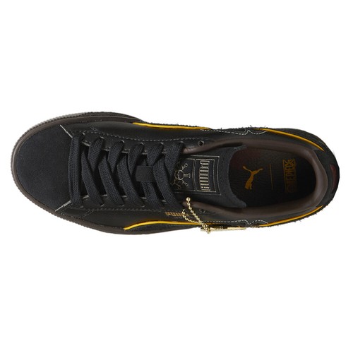 PUMA Suede 4 X Op Lace Up  Youth Boys Black Sneakers Casual Shoes 39672401 - Picture 4 of 6