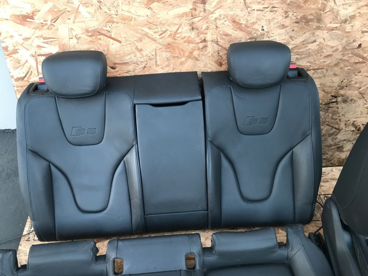 Jeu De Sièges Complets Audi S5 8T - Cuir Avant Et Arrière Avec Panneaux De Portes - Occasion