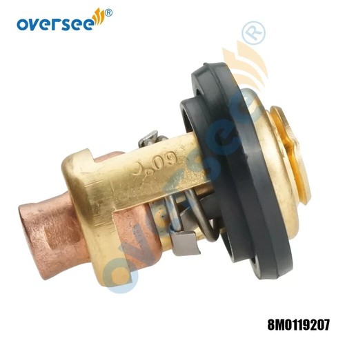 8M0119207 Thermostat 60°/ 140F Gasket Set For Mercury 4T 9.9-15-25-30HP Outboard - Imagen 4 de 6