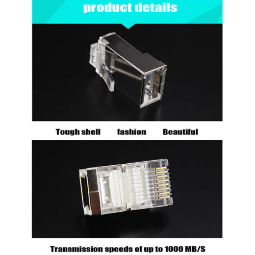 20 PIEZAS conectores de red blindados 8P8C conector Cat6 rj45 Cat6 rj45 - Imagen 2 de 11