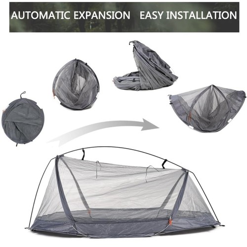 Summer Mesh Tent with Sleeping Bag Outdoor Camping Tent Repellent Net - 第 3/6 張圖片