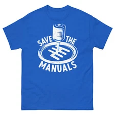 Save the Manuals Manual Stick Transmission Car Enthusiast Men's Classic Tee