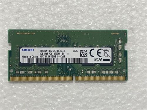 Samsung 1Rx8 PC4-3200AA-SA1-11 SO-DIMM 8Gb DDR4 Laptop Memory HP P/N L46598-005