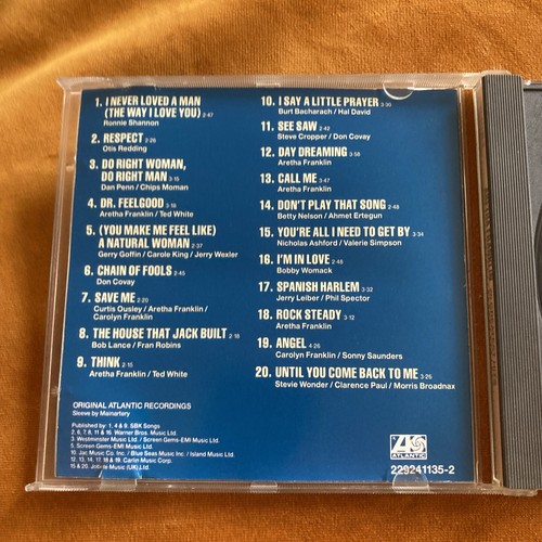 20 Greatest Hits by Aretha Franklin (CD, 2012) - Foto 2 di 5