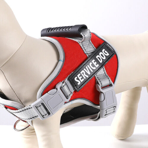 Personalized Service Dog Harness No-Pull Adjustable Pet Vest Reflective & Tag AU - Picture 6 of 32