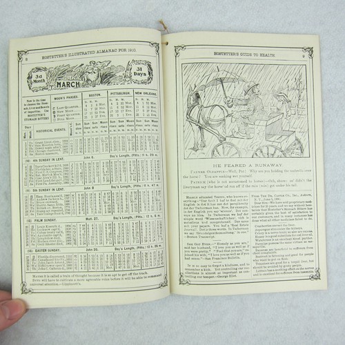 Hostetter's Almanac Quack Medicine Medical Advertising Antique 1910 RARE - Picture 6 of 13
