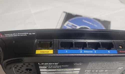 Cisco Linksys WRT160N V2 Wireless-N Broadband Router A B 4 Port Switch w/ Power - Picture 2 of 5
