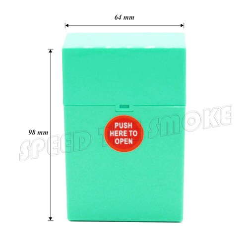 Estuche de almacenamiento de cigarrillos de plástico abierto abatible con soporte caja de tabaco para 20 cigarrillos - Imagen 5 de 5