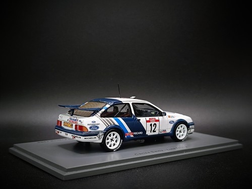 SPARK 1/43 FORD SIERRA RS COSWORTH #12 SAINZ WRC TOUR DE CORSE RALLY FRANCE 1988 - Imagen 2 de 3