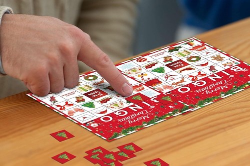 Christmas Bingo Game, Games for Family, Xmas Party - Picture 3 of 4