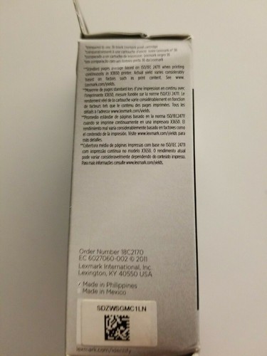 Lexmark 18C2170 36XL Ink Cartridge Black (18C2170) - Picture 3 of 5