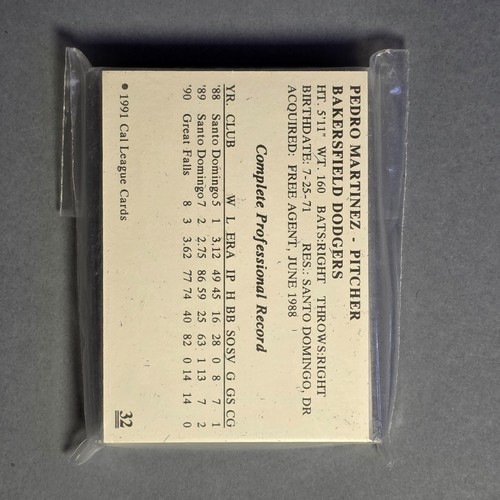 1991 Bakersfield Dodgers MinorLeague Team Set 1-30 Pedro Martinez Mike Piazza RC - Bild 2 von 3