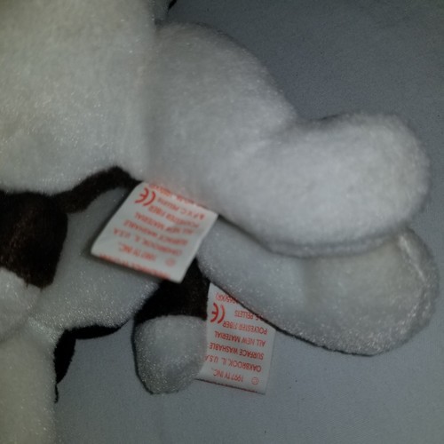 Lot of 2 Ty Beanie Baby BRUNO 1997 W/Tag Errors - Picture 7 of 8