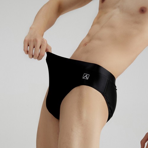 AMORESY Men Smooth Satin Underwear Quick Drying Breathable Briefs Sports Trunks - Picture 6 of 34