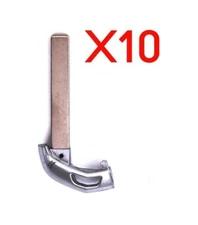 New Replacement Pack Lot of 10 Remote Smart Key Fob Emergency Blank Blades