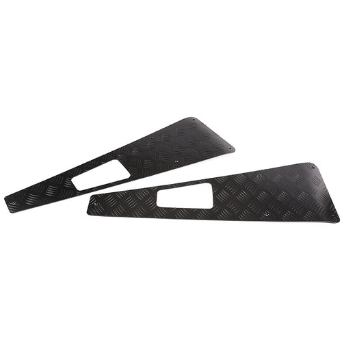 Aluminum Hood Wing Top Protectors Pair For Land Rover Defender 90 110 2004-2018 - Picture 10 of 16