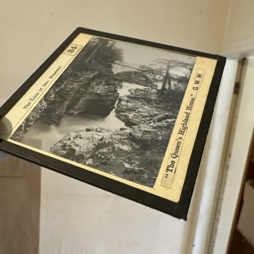 Antique Magic Lantern Glass Slide linn of dee Braemar Highlands Scotland G.W.W - Picture 3 of 4