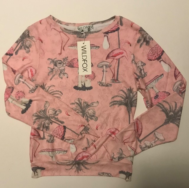 wildfox flamingo sweater