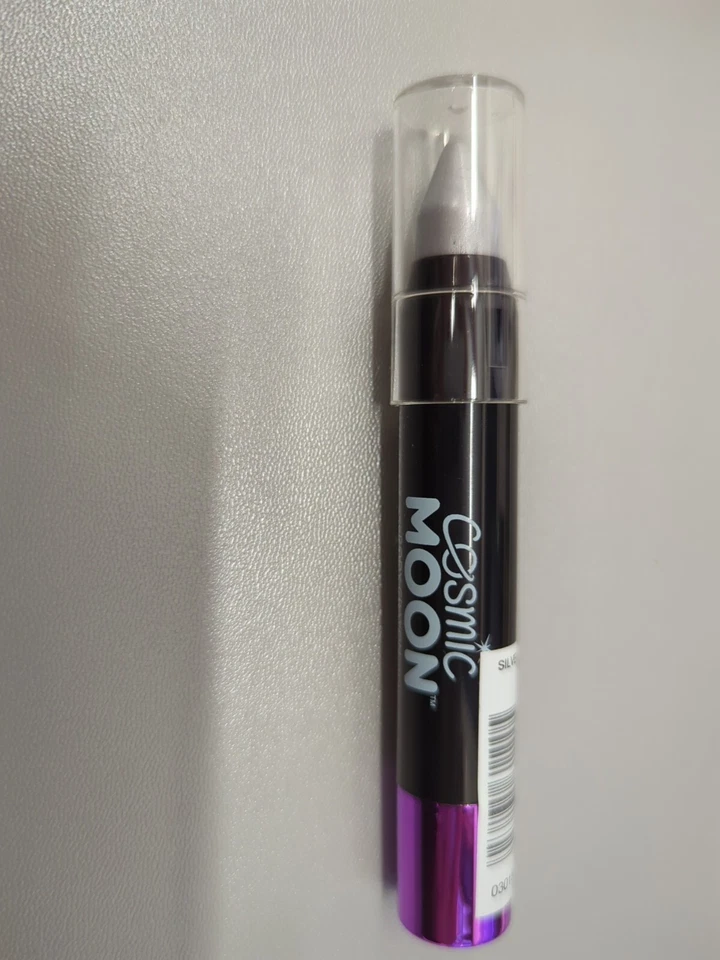 Pintura facial metálica lápiz corporal para el cuerpo facial de Cosmic Moon - plateado Foto 4 de 4