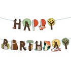 Enchanted Wood Party Bunting Kids Party Bunting Indoor Bunting Reusable 1 Pc