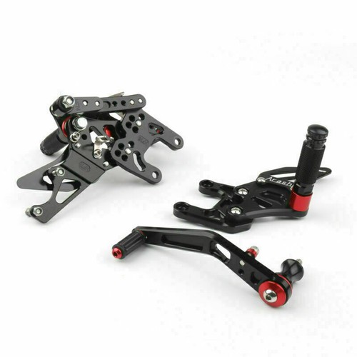 Aluminum Rearsets Footpeg Pedals Fit for Honda CBR 1000 RR 2012-2018 Black - Picture 3 of 4
