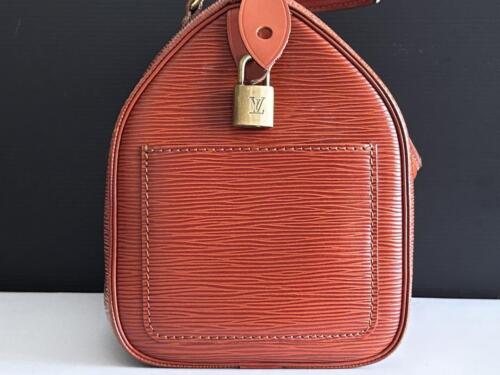Bolso de Mano Louis Vuitton Speedy 25 Epi Cuero Kenia Marrón Usado con Llaves Cadena - Imagen 5 de 14