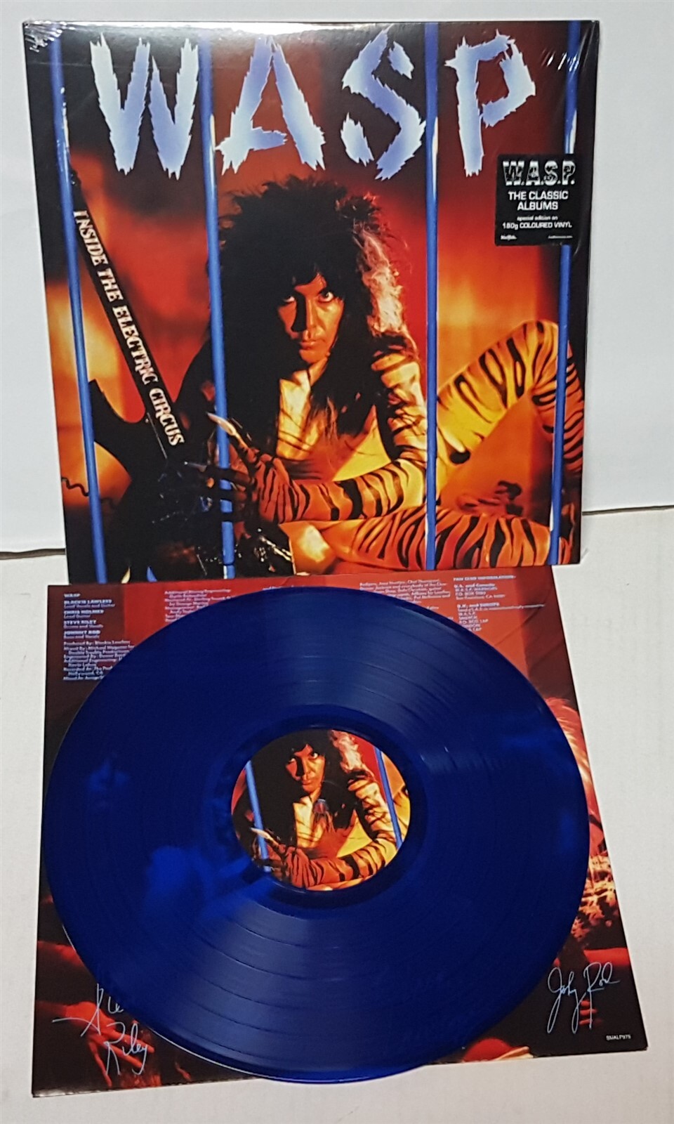 W.A.S.P. Inside The Electric Circus Blue Vinyl LP Record new