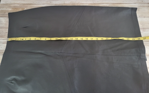 Garson by Rem Garson Damen schwarzer Lederrock knielang Größe 16 W - Bild 8 von 17