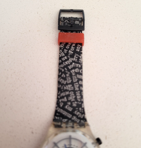 Orologio Swatch Loomi GK907 "Gasforniis" con Cinturino Cappuccino Caffè - 1993 Raro - Foto 4 di 9