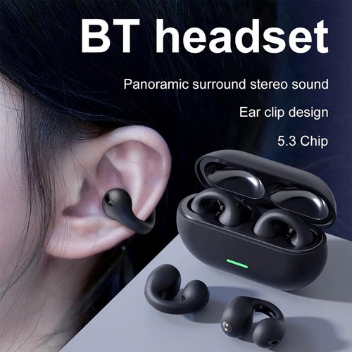 Clip On Open Ear Headphones Open Wireless Headphones for Sports, Workout,Cycling - Picture 11 of 14