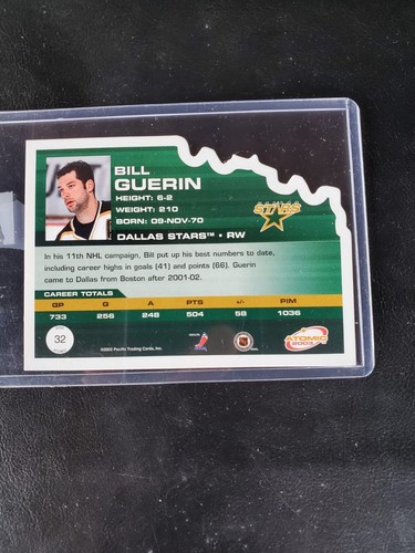 2002-2003 ATOMIC HOCKEY BILL GUERIN #32 DALLAS STARS EXC - Bild 2 von 2