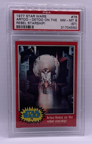 1977 Topps Star Wars Artoo-detoo On The Rebel Starship PSA 8 #76 Pop 46 - Picture 3 of 5