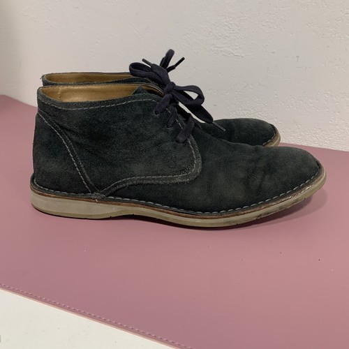 JOHN VARVATOS Star USA Hipster Suede Chukka Boots, Dark Grey- Size 10 - Picture 3 of 15