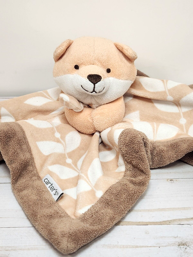 Carter's Fox - Baby Lovey Plush Security Blanket Orange Brown 14" Soft Toy 2016 - Picture 2 of 10
