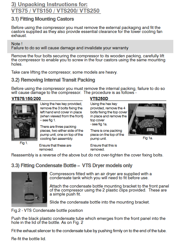 Bambi VT75 Compressor Ultra Low Noise Oil Free with Safety Valve and Regulator - Picture 8 of 8