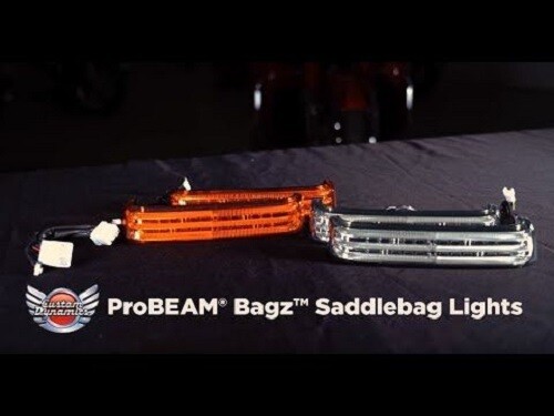 Custom Dynamics Pro Beam Saddlebag Lights w/ HD Plugs Chrome, Smoked # - Foto 3 di 4