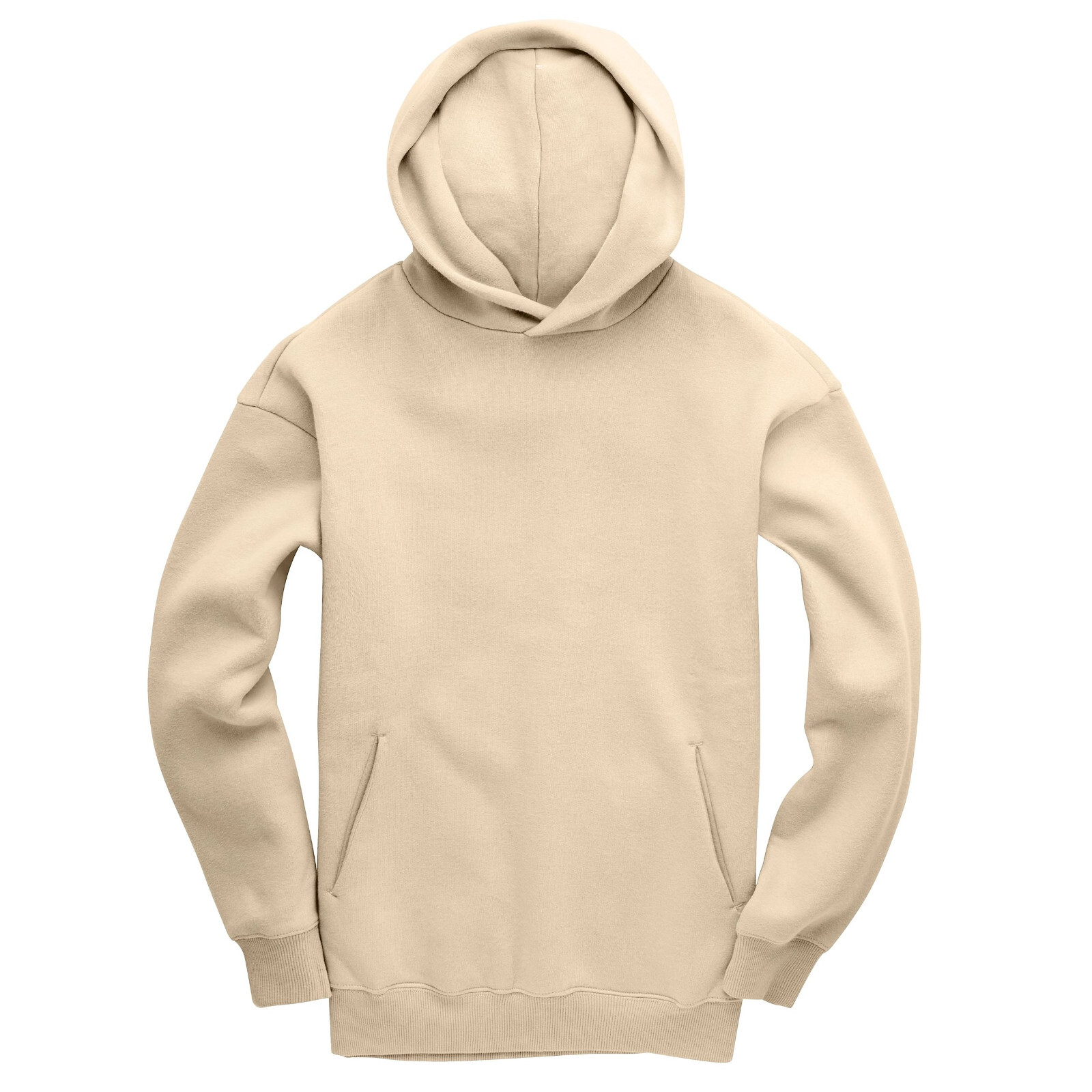 Mens Womens Oversized Hoodie Plain Pullover Heavyweight Hooded Sweatshirt XS-3X