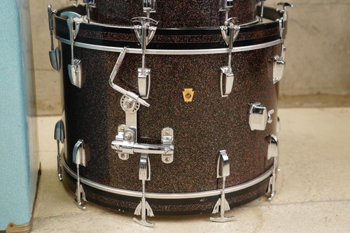 60s Ludwig Super Classic Sparkling Galaxy Pearl 4-Piece Drum Set #56524 - Imagen 8 de 22