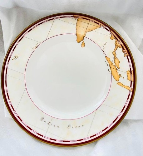 Richard Ginori mit Prima Classe Geomap Teller 12er Set 26cm x 6 &20,5cm x 6 selten - Bild 7 von 9