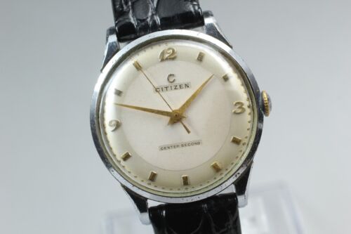 *EXC+5* Vintage CITIZEN Center Second Men's 31mm Manual Winding Watch From JAPAN