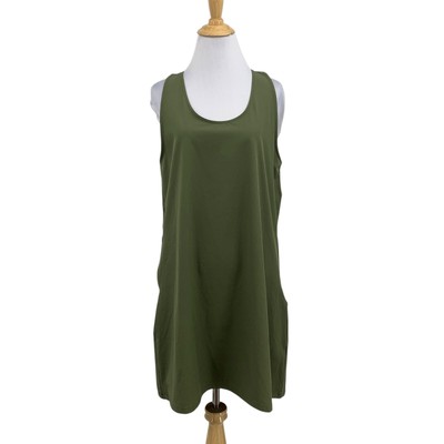 Backcountry Dress Women L Large Green Moss On The Go Sleeveless Lightweight Tank
