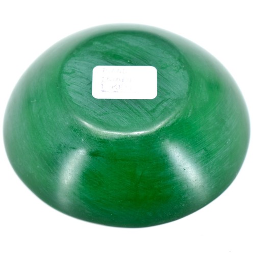 Tabaka Chigware Handmade Kisii Soapstone Green Spring Flower Trinket Bowl Kenya - Imagen 3 de 3