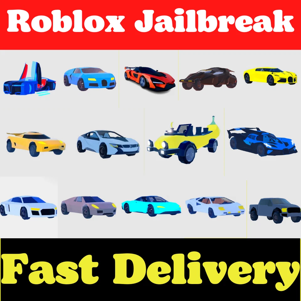 Roblox - Jailbreak - Car/Item/Texture - 100% CLEAN Cheapest and FAST DELIVERY